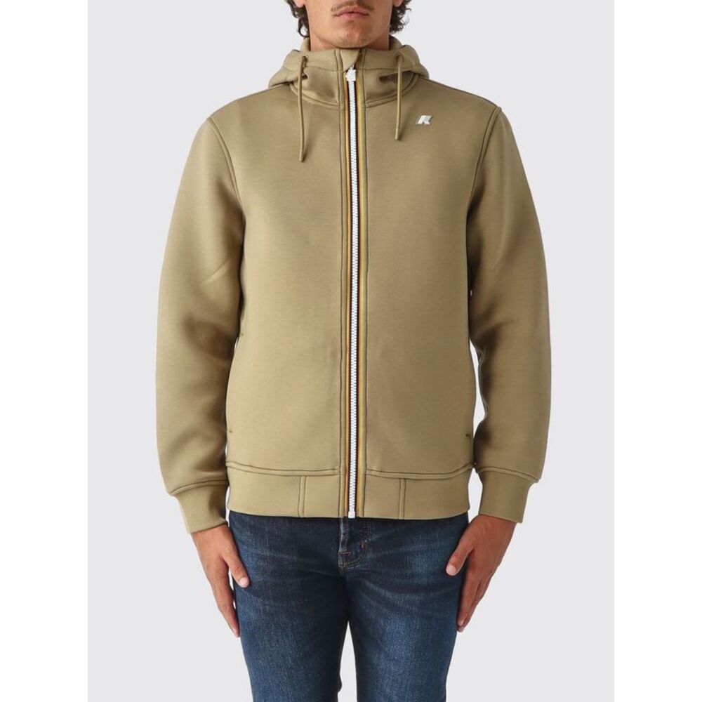 K-Way Men K-Way Men's Zip-Up Hoodie In Stretch Technical Fabric